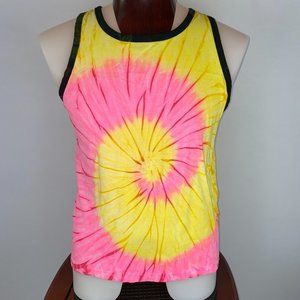 Authentic Classic Pacific Surf Ringer Tank Top Men's Size M Tie Dye Beach Hippie